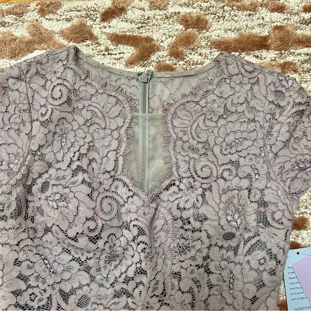 JS Collections Light Purple Lace Dress – Size 4 – NWT - Picture 3 of 8
